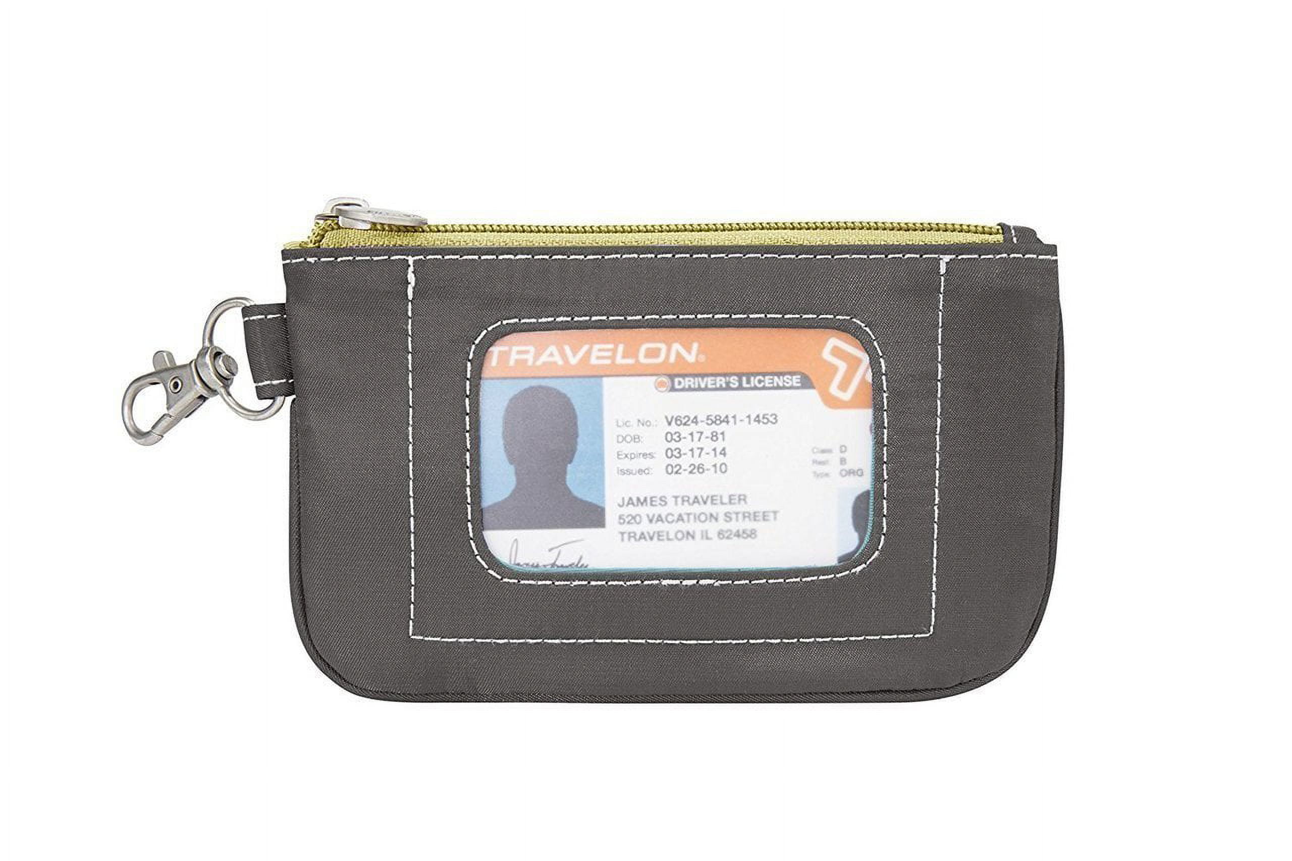 travelon rfid blocking card sleeve Amazon.com | Travelon Rfid Blocking Cash & Card Sleeve Travel Wallet, Gray main image 1