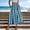 Navy, variant on Danhjin Striped Skirts for Women Elastic Waist Casual Flowy Color Matching Long Skirts Summer Springs Solid Color Beach Sun Holiday Vacation Fashion Comfy Maxi Ankle High Skirts