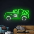 thumbnail image 3 of Handmadetneonsign St. Patrick's Truck Neon Sign, Shamrock Truck Neon Light, Home Decor, 3 of 5