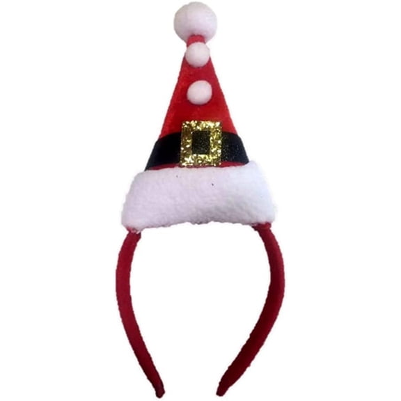 SANTA HAT W/ POM POMS HDBD