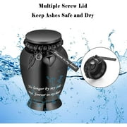 Small Keepsake Cremation Urns for Human Ashes Heart Case and Funnel - Beautiful Heart & Wings Engraved Mini Memorial Urn Decorative Urn with Heart Design for Female Male