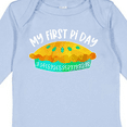 thumbnail image 4 of Inktastic My 1st Pi Day Blue Green Pie Pan Pun Boys or Girls Long Sleeve Baby Bodysuit, 4 of 5