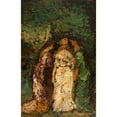 thumbnail image 3 of Adolphe Monticelli 13x18 Black Modern Framed Museum Art Print Titled - Three Women Under Trees (1870-1880), 3 of 5