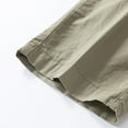 thumbnail image 5 of YLSDY Fashion Mens Cargo Shorts Capri Pants Fashion Multi Pocket Drawstring Waist Button Zip Closure Loose Comfy Wide Leg Sweatpant Khaki L, 5 of 9