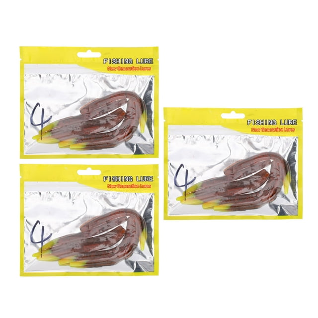 Cebo de simulación BuyWeek juego de 3 cebos de lombriz de tierra suaves