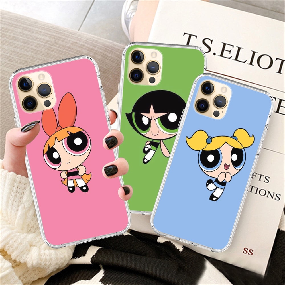 Cartoon Powerpuff Girls Transparent Soft Ultra Thin Phone Case For iPhone 13 12mini 12 Pro Max 11 Pro XS Max XR X 6 6s Plus 7 8 Plus Cover