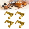 thumbnail image 2 of 4Pcs 1/2 Violin Fine Tuner Metal Violin String Adjuster Part Musical Instrument Accessory Gold, 2 of 8