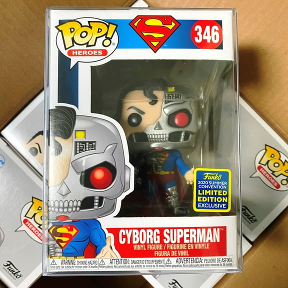 Funko Pop! Heroes: Cyborg Superman SDCC 2020 Exclusive Vinyl Figure #346