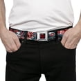 thumbnail image 3 of DC Comics Belt, Seatbelt Buckle Belt, Suicide Squad Villains Group Reds, 34 to 52 Inches, 3 of 9