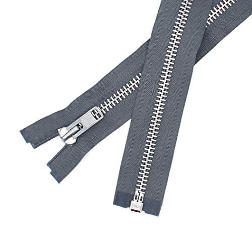  EXCEART 10pcs Zipper Accessories Jacket Zipper Metal