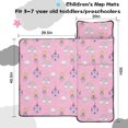 thumbnail image 5 of Princess and Castle Pink Pattern Teens Toddler Nap Mat with Pillow, Sleeping Mat Bag for Preschool Daycare 50"x20", 5 of 6