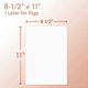 thumbnail image 3 of Half Sheet SelfAdhesive Labels for Laser and Inkjet Printers, White Blank, 2 Labels per Sheet, 3 of 5