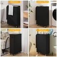 thumbnail image 6 of BGTREND 4pcs 28'' Tall & Slim Laundry Hamper with Lid and Wheels Narrow Laundry Basket Collapsible Dirty Clothes Hamper Portable Laundry Storage Bin Oxford (65L, Black), 6 of 7