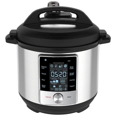 Pot 6-Quart Max 9-in-1 Multi-Use Programmable Electric Pressure Cooker Slow Cooker Rice Maker Pressure Canner Sauté/Searing Pan Food Steamer Sous Vide Yogurt Maker & Food Warmer