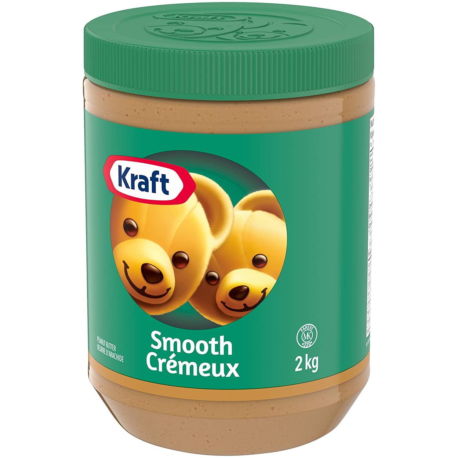 Kraft Peanut Butter Smooth 2 Kg/4.4 lbs., (6 pack) {Imported From Canada}