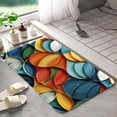 thumbnail image 6 of Colorful Art Pattern 147 Non-Slip Memory Foam Bath Rug: Absorbent, Quick-Dry, Machine Washable, Soft & Comfortable - L, 6 of 7