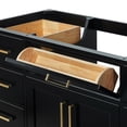thumbnail image 5 of Ariel Hepburn 60 In. Single Sink Base Cabinet In Black, 5 of 9