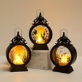 thumbnail image 1 of Make Halloween Magical with this Vintage LED Electronic Candle Light Hanging Storm Lantern!, 1 of 5