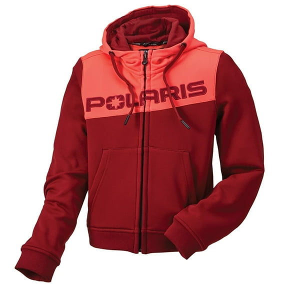 Polaris Tech Full-Zip Hoodie Sweater Maroon Red 286151106