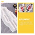 thumbnail image 5 of ELAYARD Set of 2 White Food-Grade Silicone Nutcracker Molds for Baking, Candy Making, Desserts & Craft Projects, 5 of 8