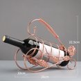 thumbnail image 4 of VALINK Wine Rack Bottle Holder Single Bottle Holder Stand Rack Metal Furnishing Craft for Wine Storage, 4 of 6