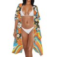 thumbnail image 3 of HELLHERO Colorful Bikini Coverups Breathable Polyester Casual Bathing Suit Cover Up, 3 of 6