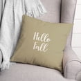 thumbnail image 3 of Creative Products Hello Fall in Beige 18 x 18 Spun Poly Pillow, 3 of 3