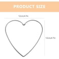 thumbnail image 2 of Amosfun 20pcs Heart Wire Wreath Form Macrame Rings Heart Wire Frame Christmas Wreath DIY Rings Dream Catcher Hoops Crafts Supply, 2 of 8
