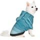thumbnail image 2 of Fotbe Teal Turquoise Fluid Stripes Sudadera con Estampado para Perros Pequeños – Suéter con Capucha para Mascotas, Tela Suave de Forro Polar con Bolsillo-Large, 2 of 7