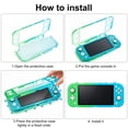 thumbnail image 6 of Case Cover Fit for Nintendo Switch Lite, EEEkit PC Protective Case for Nintendo Switch Lite with Screen Protector, Thumb Grips Caps, Shockproof Anti-Scratch Non-Slip Accessories for Switch Lite, 6 of 8