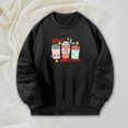 thumbnail image 4 of Sudadera de moda con cuello redondo, jersey estampado, jersey suave de moda para otoño, Tops, jersey informal para el hogar, senderismo, viajes y M, 4 of 8