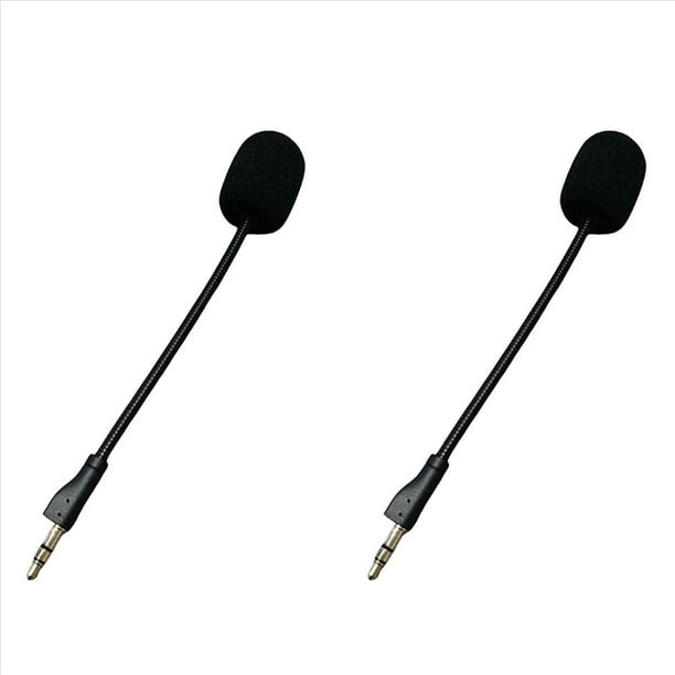 2X MicróFono de Repuesto para Auriculares para Juegos PRO / G PRO X, MicróFono de 3,5 mm