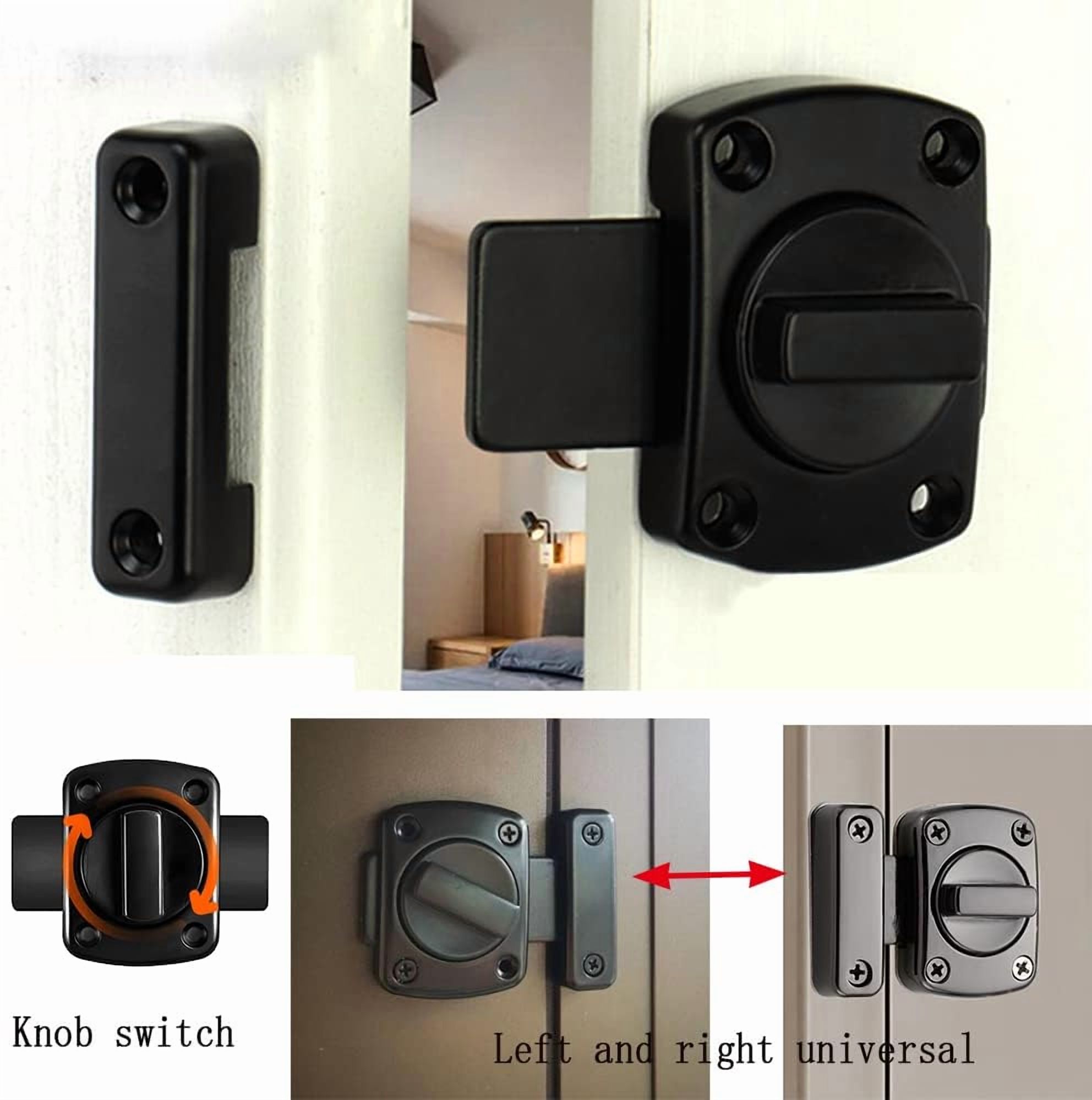 SONGAUN Mechanical Password Cabinet Lock, Rotary Lock for Double Doors, Keyless Combination Door Lock, Black