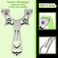 thumbnail image 4 of Runzkzy Hunting Slingshot Stainless Steel Catapult Flat Rubber Band High Precision Cutting Power, 4 of 8