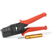 IWISS IWS-1424BN 24-14AWG One Step Crimping Tool for Delphi APTIV Weather Pack or Metri-Pack Connectors- Crimp Terminals and Seal with Locator & Removal Tool