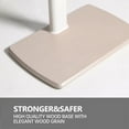 thumbnail image 3 of FITUEYES Universal Corner TV Stand for 32-70 inch with Sturdy Wood Base,Height Adjustable, White, 3 of 6
