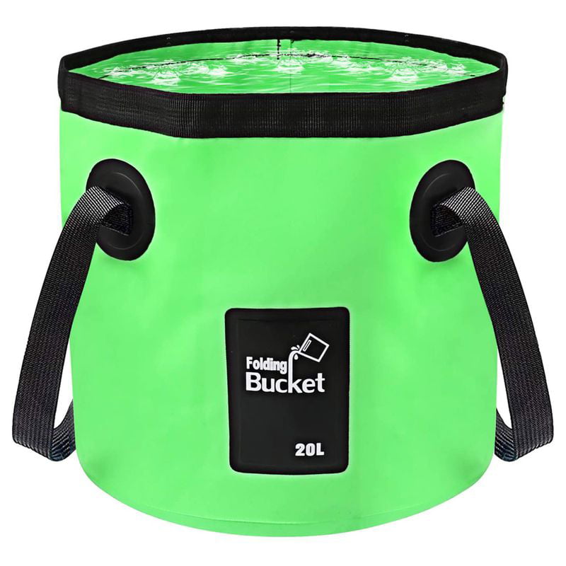 20L Collapsible Bucket Foldable Water Container Portable Camping Fishing Hiking 