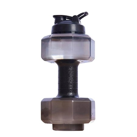 

2.5L Dumbbell Shaped Water Bottle Sports Exercise Bottle Gym Shake Bottle Men Women Yellow