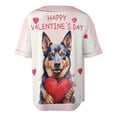 thumbnail image 2 of Happy Valentine's Day Australian Cattle Dog Brings Love Heart All Over Print 3D Baseball Shirt Heeler Lover Gifts Softball Sport - 02028, 2 of 6
