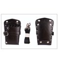 thumbnail image 3 of PU Tijeras Tijeras Riñonera Salón Herramientas Soporte Peluquería Estuche Estuche - negro Marrón oscuro + negro, 3 of 8