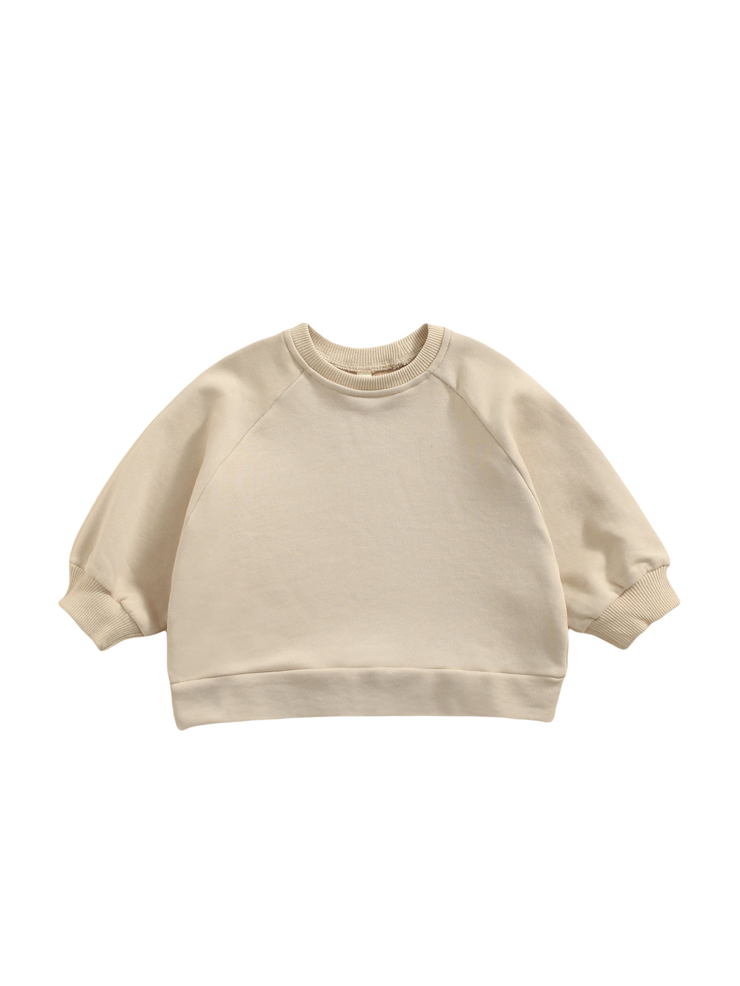 Soft & Warm Hand Knit Baby Girl's Raglan Sleeve Pullover Sweater w/ Hearts