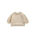 thumbnail image 1 of Camiseta sólida para niñas, niños, jersey de manga larga para niños, blusa para bebés y niños pequeños XBTCLXEBCO Beige, 6-7 años, 1 of 6