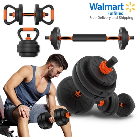 Ensemble Haltère/kettlebell Réglable 2 En 1 – 4 Niveaux (1 à 2,5 Kg), Avec Grip Antidérapant, Pour Femme, Usage Maison Ou Extérieur