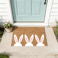 thumbnail image 5 of Decorr Easter Coir Doormat Outdoor Rug Bunny & Happy Easter Welcome Door Mat, Coir Easter Mat for Outdoor Front Porch Entryway Decor(23.6×15.8"), 5 of 6