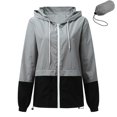 thumbnail image 1 of Women Long Sleeve Zip Up Hoodie Lightweight Waterproof Rain for Jacket Packable XXL Yellow, 1 of 4