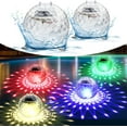 thumbnail image 2 of Colorful Solar Floating Pool Light, LED Pool Light with RGB Color Changing Waterproof Solar Pool Light for Night Pool, Floating or Hanging LED Glowing Pool Ball Light - (2 Pack), 2 of 9