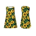 thumbnail image 7 of KLL Sunflower 1 Pattern Womens Summer Dresses 2025,Loose Round Neck Sleeveless Sundresses Tank Dresses with Pockets, 7 of 7