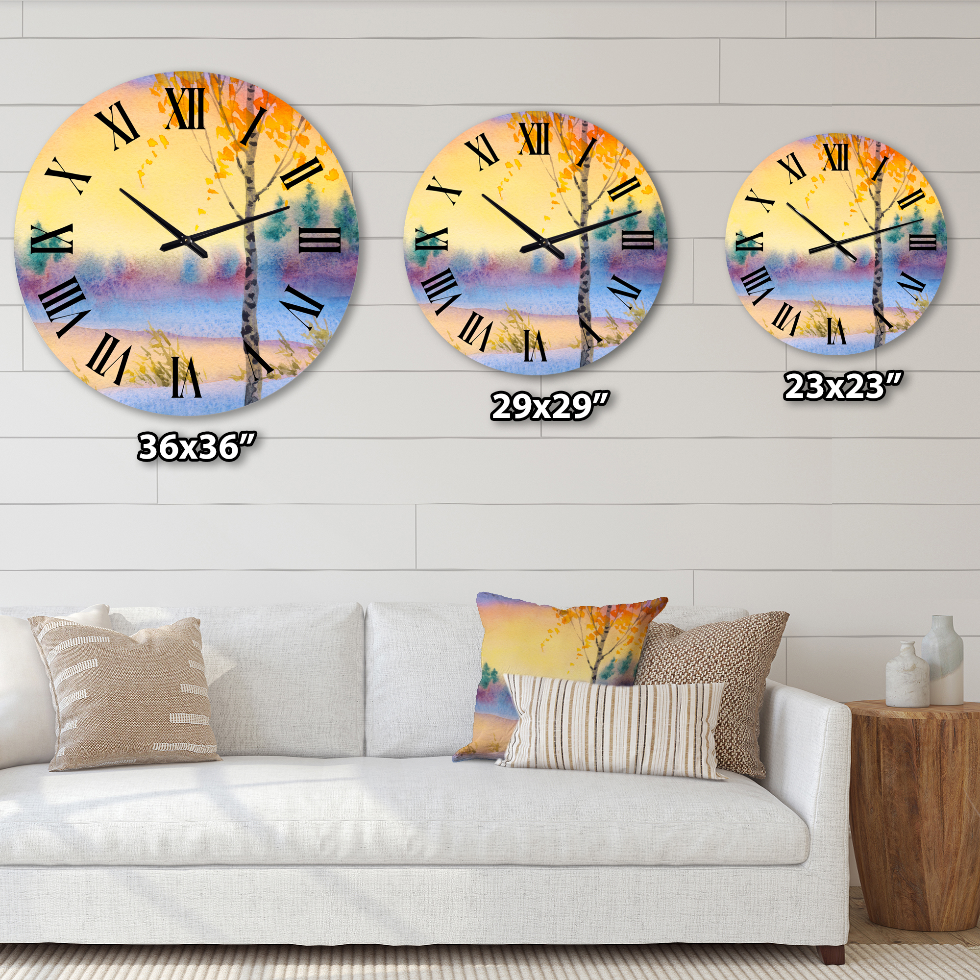 Designart 1 in Quartz Traditional Wall Clock