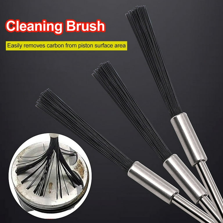 Qifei Car Carbon Deposit Cleaning Brush Engine Cleaning Brushes, Black