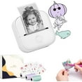 thumbnail image 1 of DEBGFS Print Pod  Print Pods Mini Printer  Pocket Mini Printer  Mini Pocket Sticker Printer Inkless Sticker Printer for DIY Scrapbook  Fast Printing Portable Mini Thermal Printer (Full G,whitegiftbox, 1 of 8